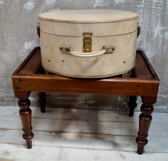 Vintage Round Vellum Hat Box (SOLD)