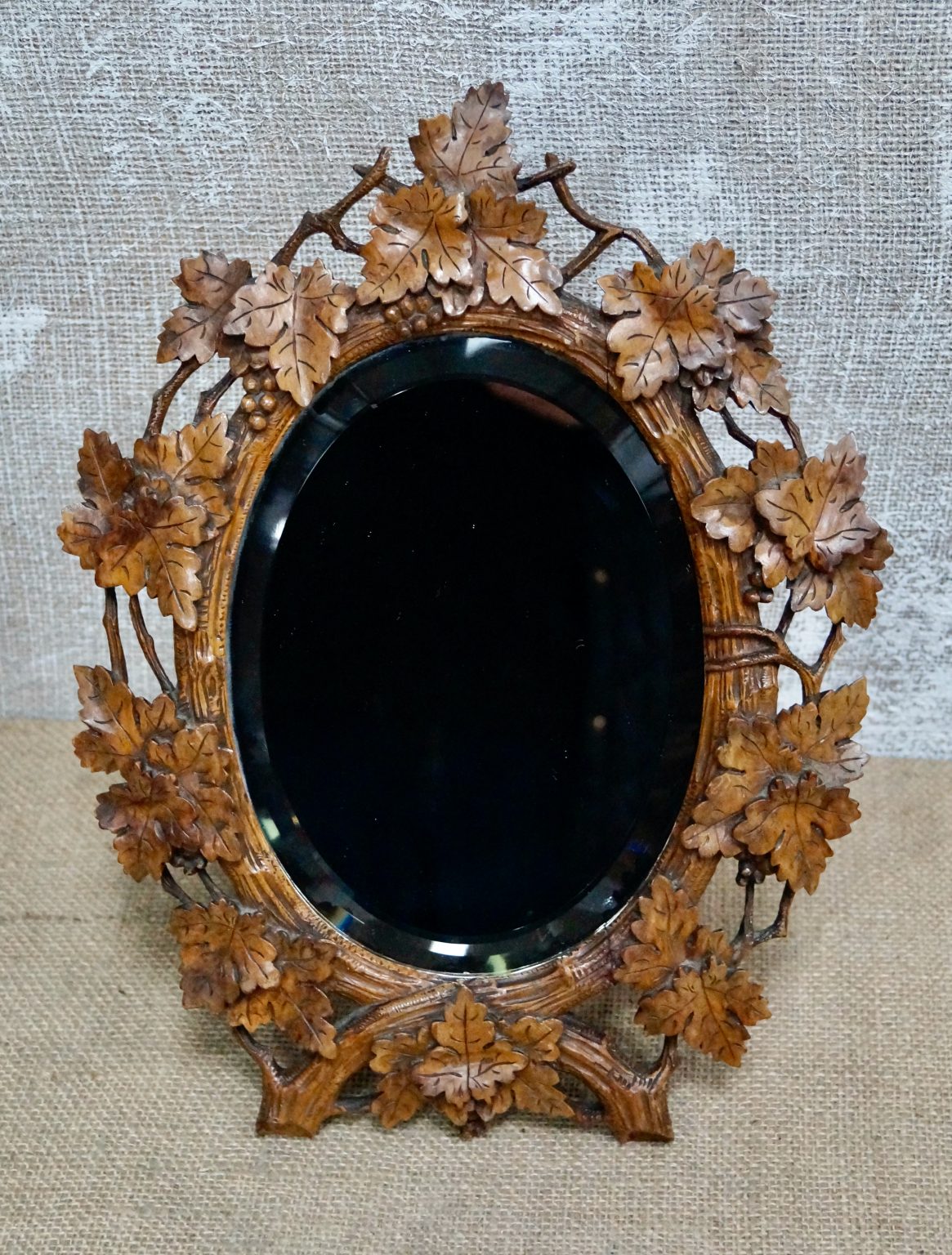 Antique Black Forest Easel Mirror (SOLD) Clubhouse Interiors Ltd