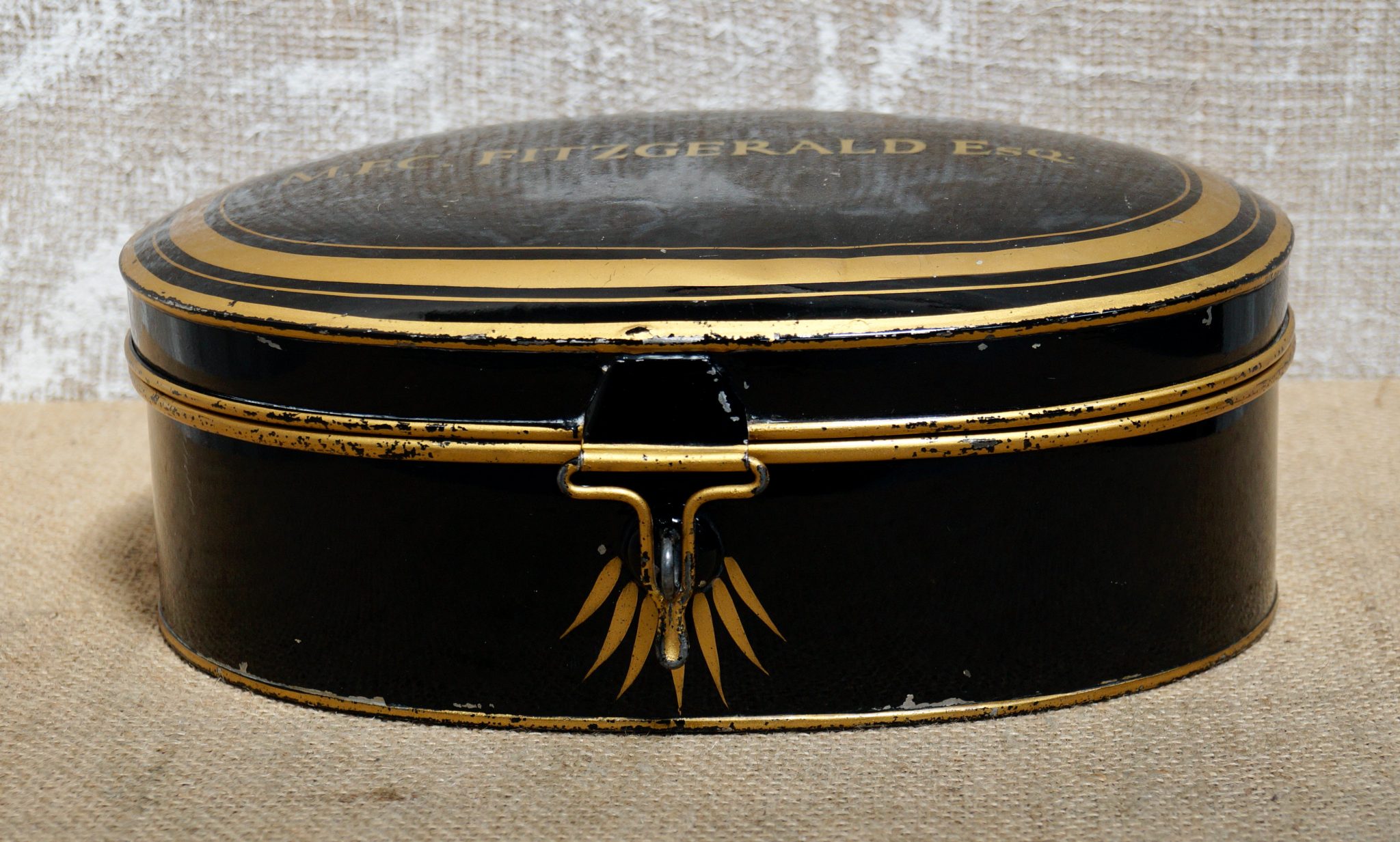 Antique Barristers Oval Wig Box (SOLD) Clubhouse Interiors Ltd
