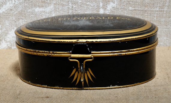 Antique Barristers Oval Wig Box (SOLD)