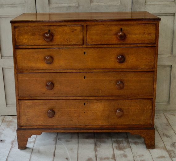 Victorian Oak Chest Of Drawers (SOLD)