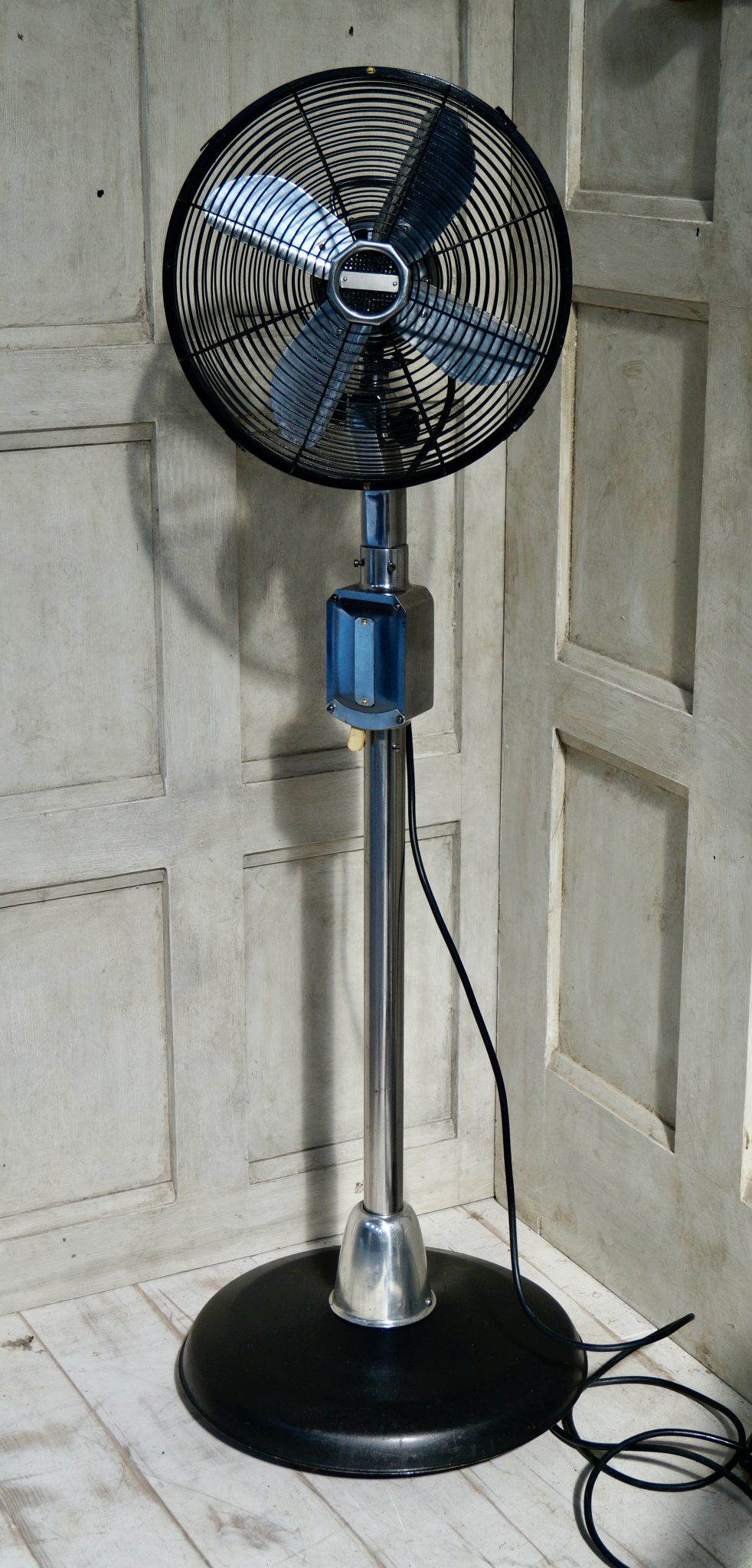 Vintage Cinni Industrial Electric Pedestal Fan (SOLD) Clubhouse