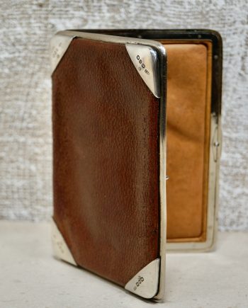 Silver Mount & Leather Wallet By George Henry James (SOLD)