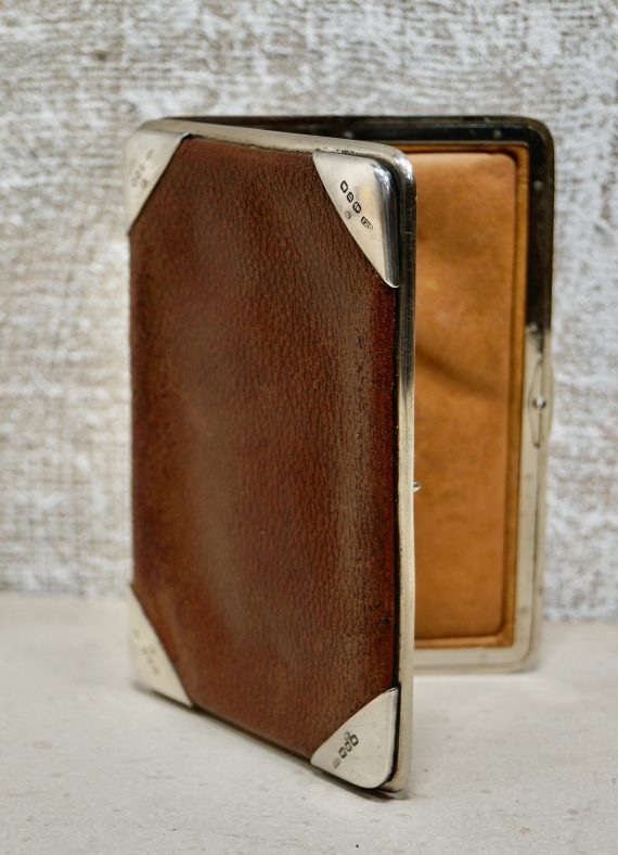 Silver Mount & Leather Wallet By George Henry James (SOLD)