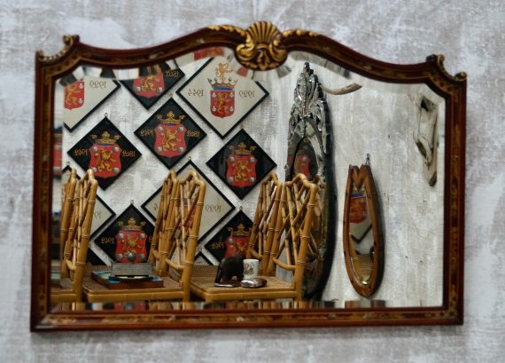 Chinoiserie Bevelled Hall Mirror