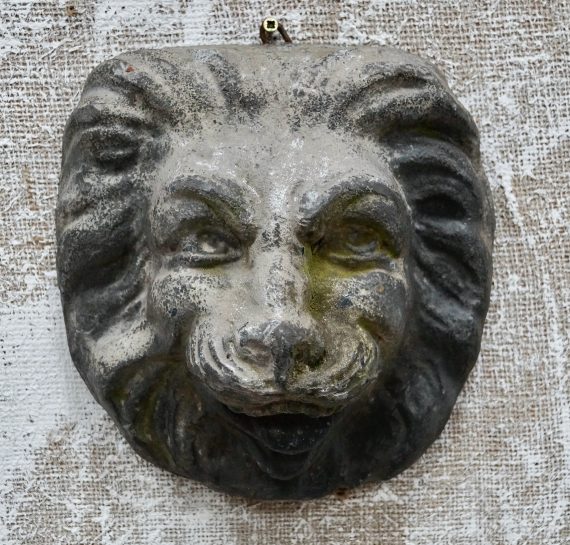 18th Century Cast Lead Lions Mask (SOLD)