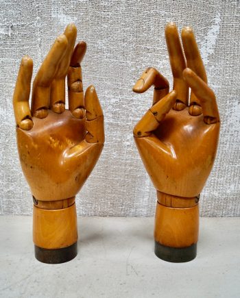 Antique Articulated Wooden Hands (SOLD)