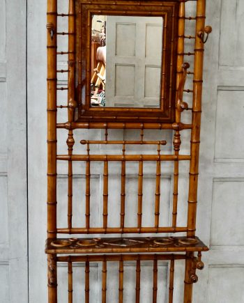 French Victorian Faux Bamboo Hall Stand