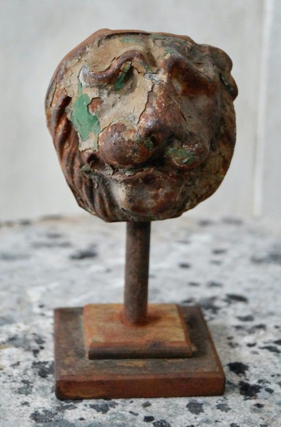 Georgian Cast Iron Lion Mask on Stand (SOLD)