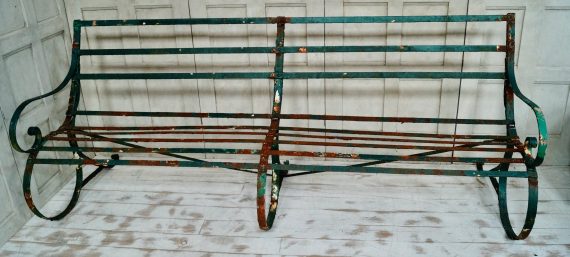 Large Regency Strap Iron Bench (SOLD)