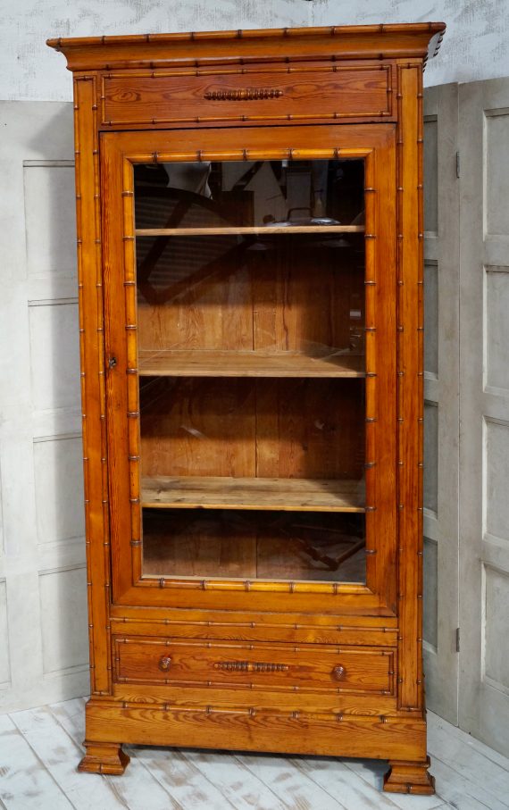 Antique French Faux Bamboo Armoire (SOLD)