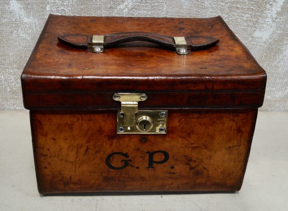 Victorian English Leather Hat Box (SOLD)
