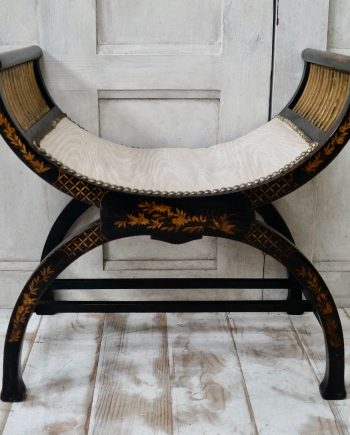Antique Chinoiserie Empire Stool (SOLD)
