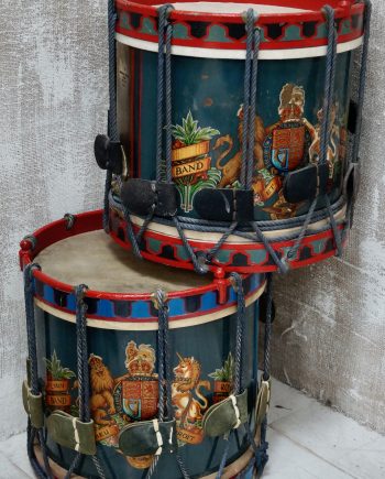 RAF Brass Ceremonial Side Drums By Premier England (SOLD)