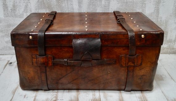Full English Leather Travel Trunk (SOLD)