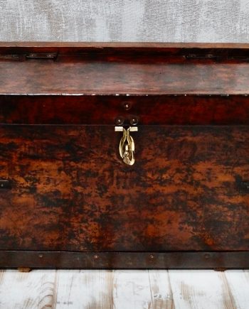 Rare Military Leather Mule Trunk (SOLD)