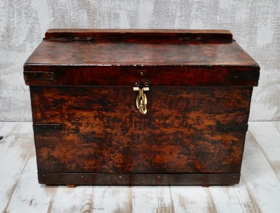 Rare Military Leather Mule Trunk (SOLD)