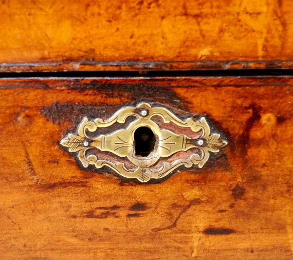 Victorian French Leather Glove Box & Gloves