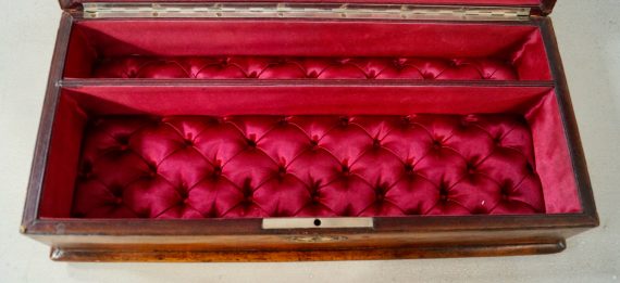 Victorian French Leather Glove Box & Gloves