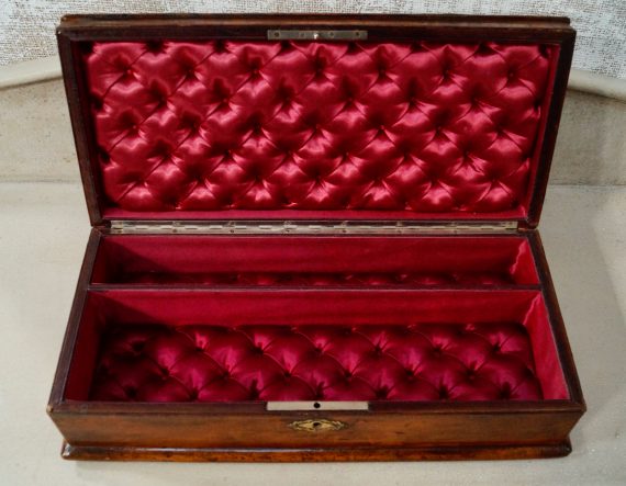 Victorian French Leather Glove Box & Gloves