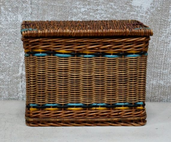 Antique French Wicker Hamper Sample