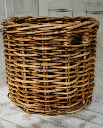 Large Vintage French Wicker Basket (SOLD)