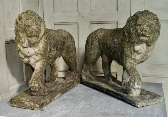 Pair Of Medici Stone Lions (SOLD)