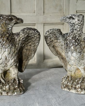 A Pair Of Vintage Italian Stone Eagles (SOLD)