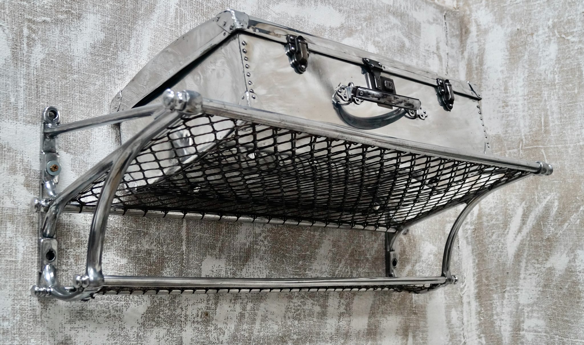 Antique Aluminium Train Carriage Luggage Rack (SOLD) – Clubhouse ...