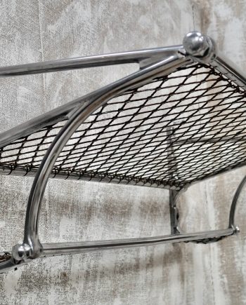 Antique Aluminium Train Carriage Luggage Rack (SOLD)