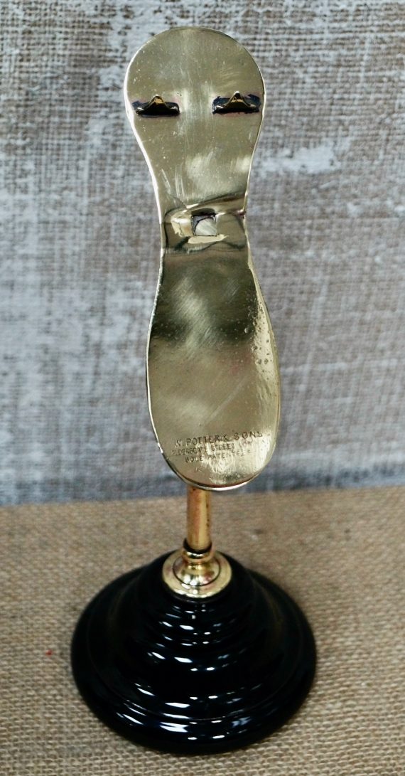 Victorian Brass Shoe Display Stand