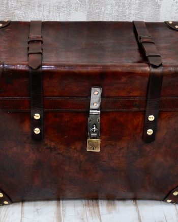 Victorian English Leather Boot Trunk (SOLD)