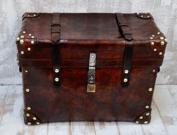 Victorian English Leather Boot Trunk (SOLD)