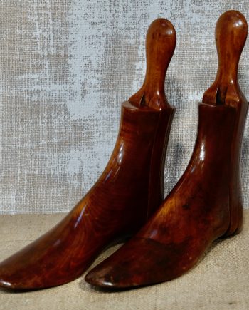 Victorian Fruitwood Carved Boot Lasts