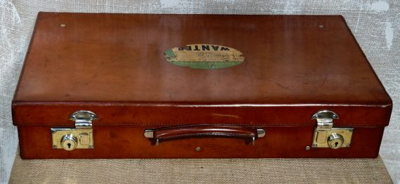 Antique Full English Hide Leather Shirt Case (SOLD)