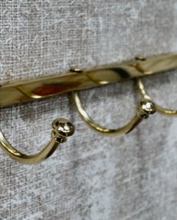 Victorian French Brass Folding Coat Rack (SOLD)