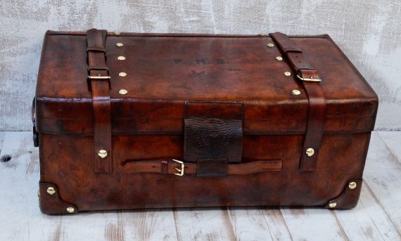 Victorian W.Insall & Sons Full Leather Trunk (SOLD)