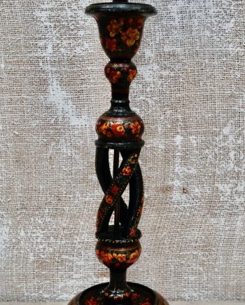 Antique Kashmiri Candlestick Table Lamp (SOLD)