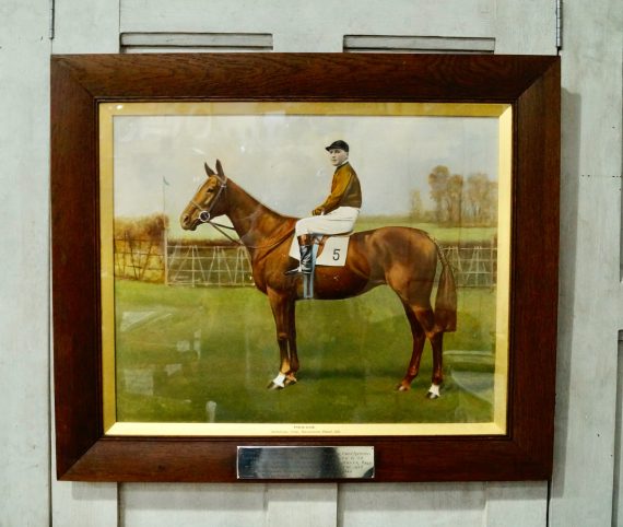 Oak Framed Sandown Park Imperial Cup Painted Print