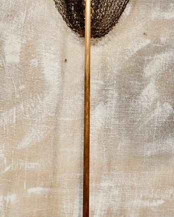 Victorian Farlow Oak & Brass Gye Landing Net