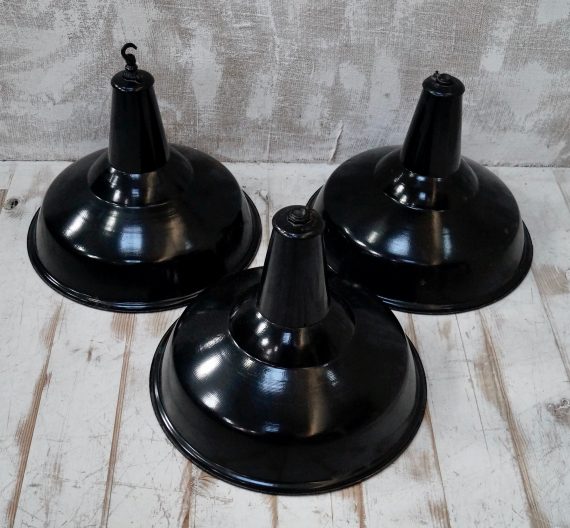 Vintage Industrial Factory Pendant Lights by Benjamin UK