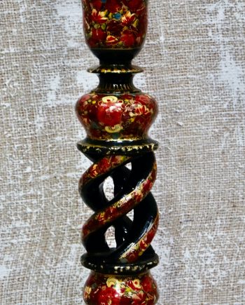 Antique Kashmiri Candlestick Table Lamp (SOLD)