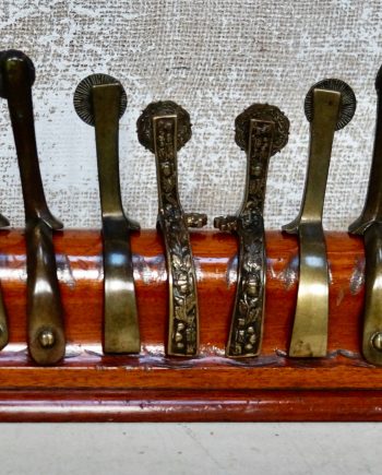Rare Antique Set Of Shop Display Henry Maxwell Box Spurs