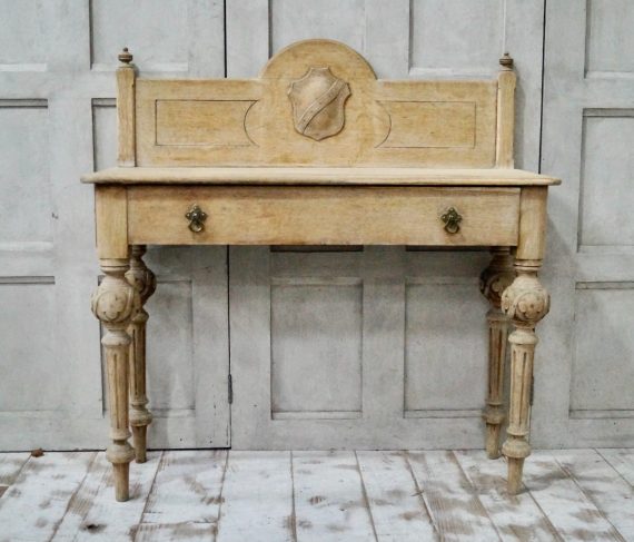 Victorian Bleached Oak Hall Table (SOLD)