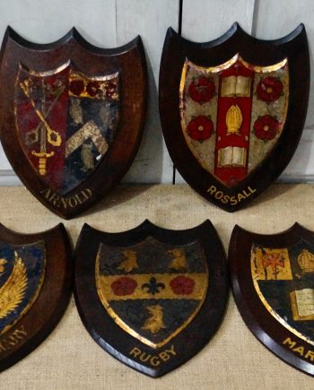 Antique Heraldic Set Of Mounted Coat Of Arms (SOLD)