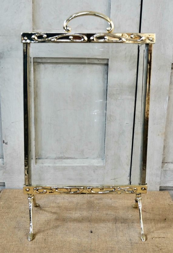 Victorian Brass Fire Screen (SOLD)
