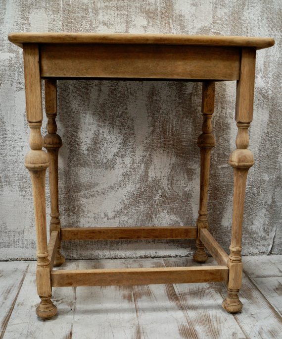 Bleached Oak Pugin Style Side Table (SOLD)