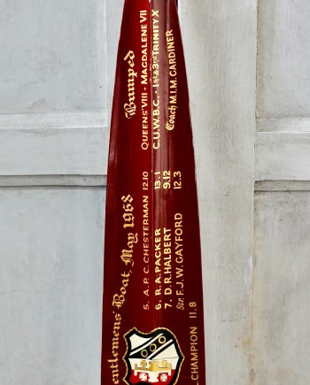 An Original Selwyn College Presentation Oar (SOLD)