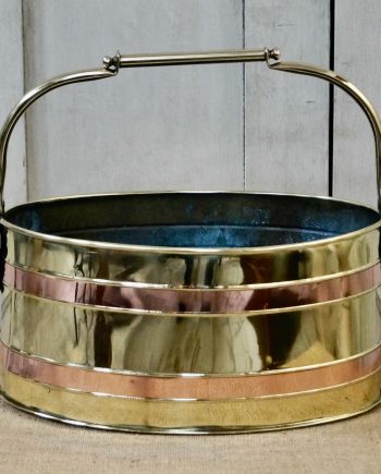 Antique Copper & Brass Coal Bucket (SOLD)