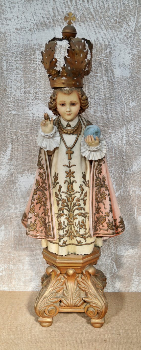 Antique El Renacimiento Statue of Young Jesus Of Prague (SOLD)